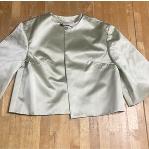 Elegant Women's Silver Jacket bolero